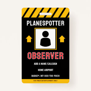For Fun Planespotter Badge