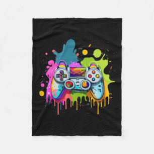 For Gamers Paint Controller Gaming Apparel Video G Fleece Blanket