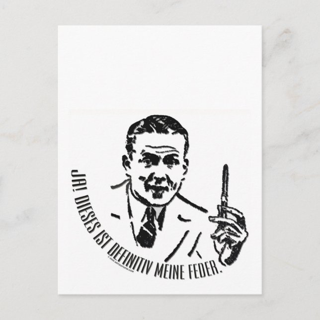 For German Writers Postcard (Front)