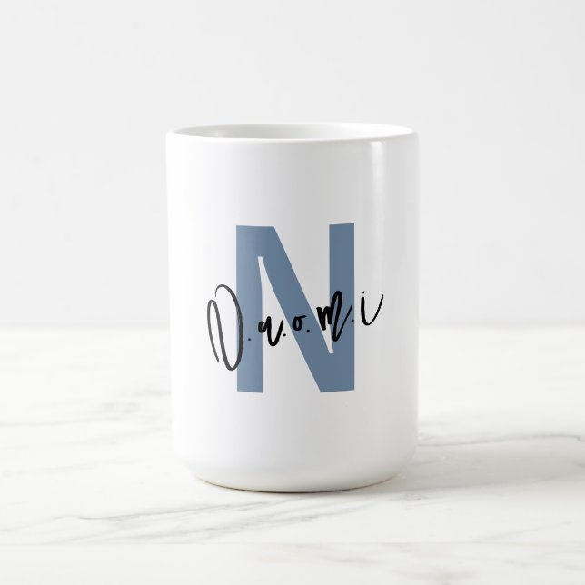 For Girls – Unique Custom N Mug with Name Naomi (Centre)