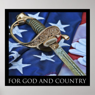 For GOD and Country Poster