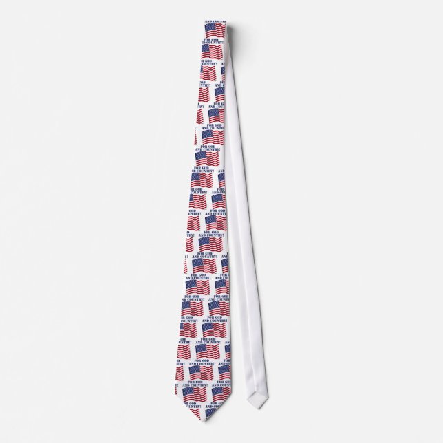FOR GOD AND COUNTRY! TIE (Front)