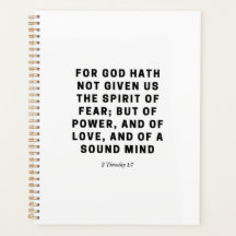 For God Hath Not Given Us  | 2 Timothy 1:7 Black