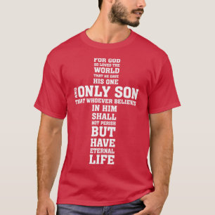 For God So Love World Jesus Cross Funny Christian T-Shirt