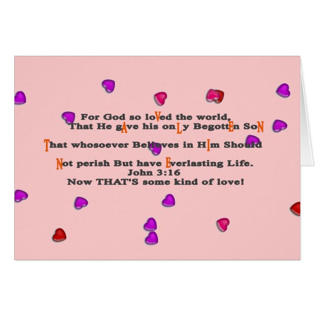 For God so loVed the world, (Front Horizontal)