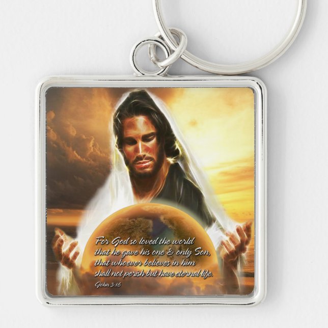 For God so Loved the World 2 Keychains (Front)