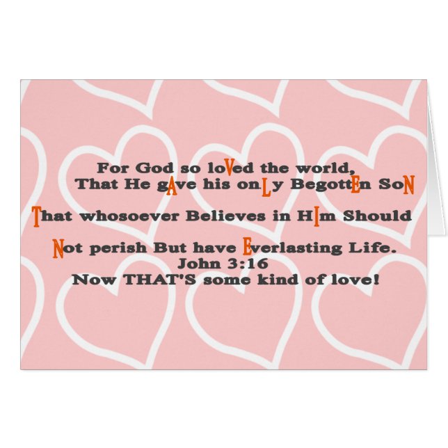 For God so loVed the world, - Customized (Front Horizontal)