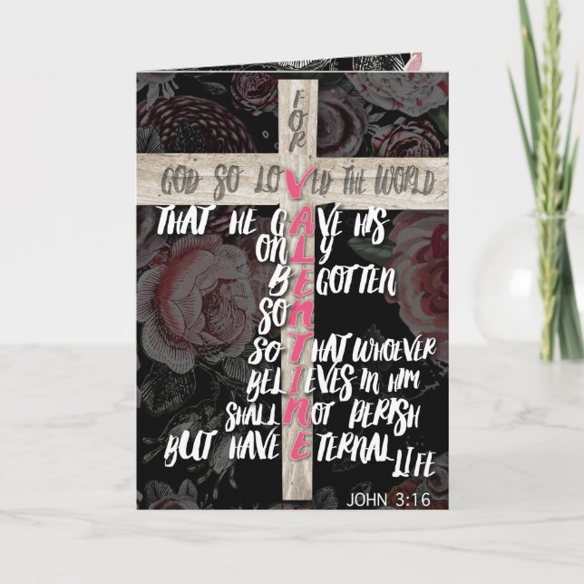 For God So Loved The World Holiday Card (Front)