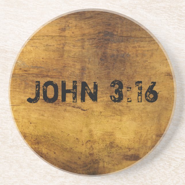 For God So Loved the World...John 3:16 Coaster (Front)