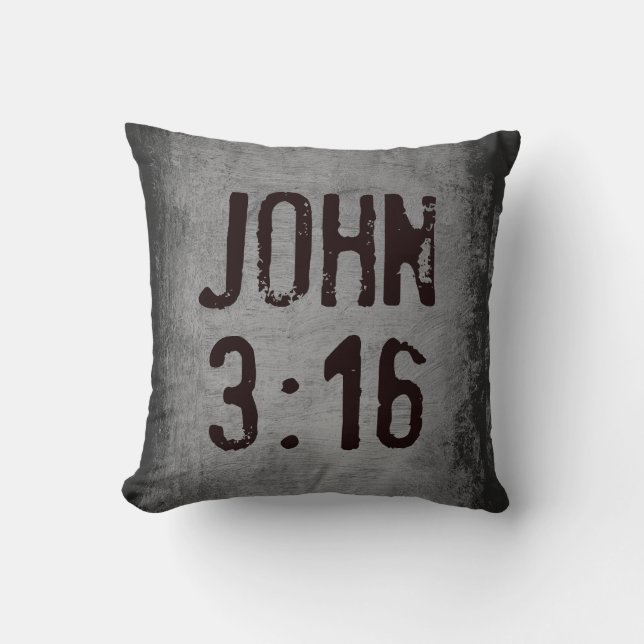 For God So Loved the World...John 3:16 Throw Pillow (Front)