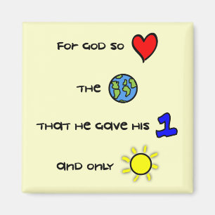 For God so Loved the World magnet