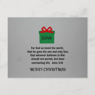 For God so loved the world... Postcard