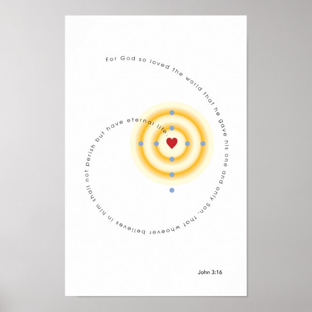 For God so loved the world poster (Front)