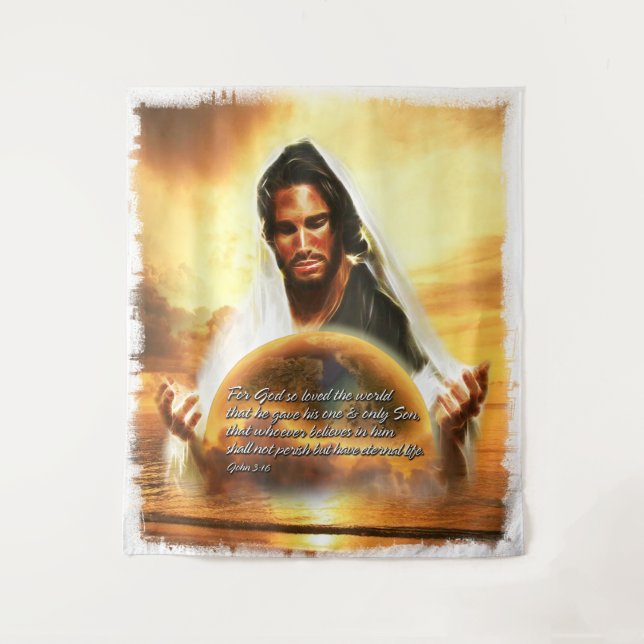 For God so Loved the World.. Tapestry (Front)