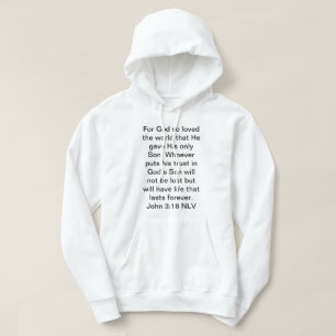 For God So Loved The World Word  Hoodie