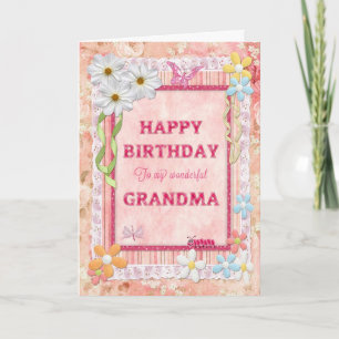 For Grandma, craft birthday card