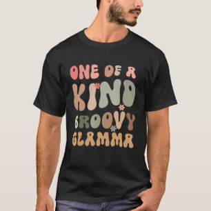 for Grandma One of a Kind Glamma Playful Groovy Te T-Shirt
