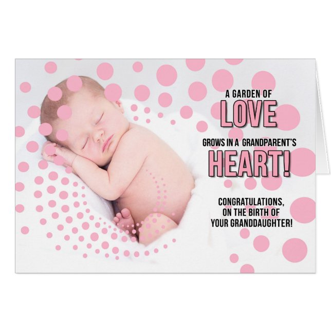 for Grandparents on the Birth of a Granddaughter (Front Horizontal)