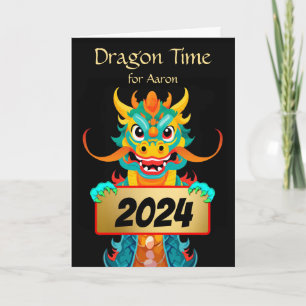 For Grandson Chinese New Year of the Dragon Holiday Card