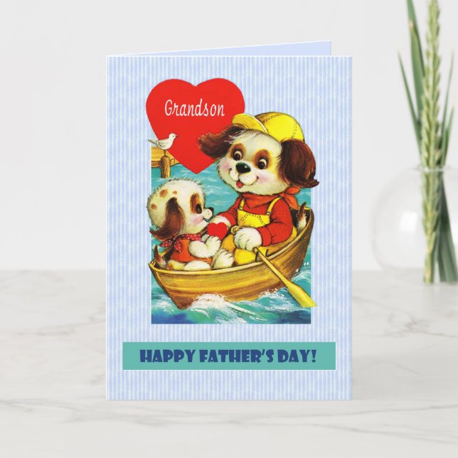 For Grandson on Father's Day Card (Front)