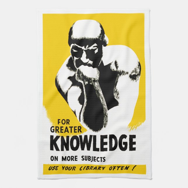 For Greater Knowledge Kitchen Towel (Vertical)