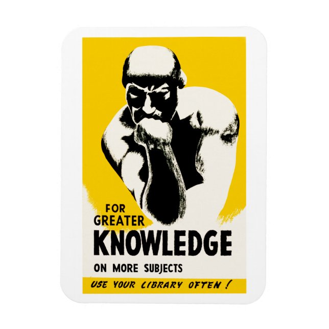 For Greater Knowledge Magnet (Vertical)