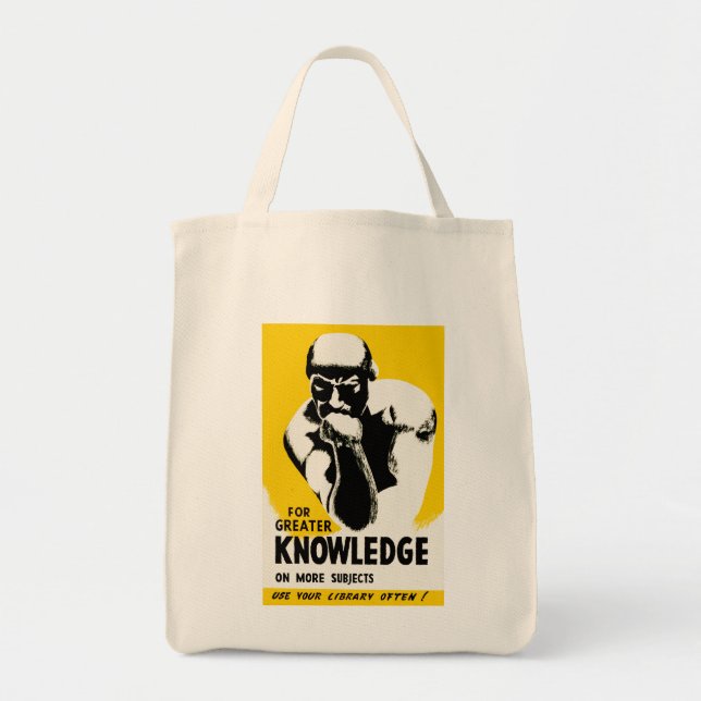 For Greater Knowledge Tote Bag (Front)