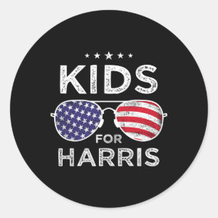 For Harris 2024 Kids Toddlers Love Kamala-harris Classic Round Sticker