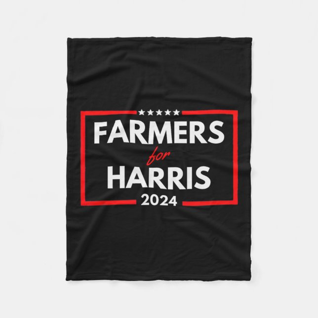 For Harris 2024 Presidential Election Vote Kamala  Fleece Blanket (Front)