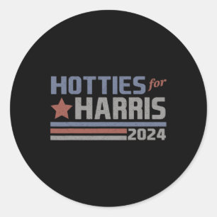 For Harris 24 Hotties For Harris 2024 Tee 3  Classic Round Sticker