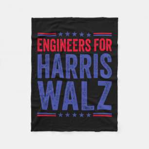For Harris Wheimer Election 2024 Vote Kamala Waltz Fleece Blanket