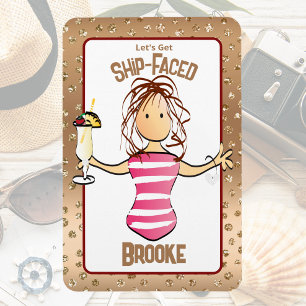 For Her Cruise Ship Door Funny Drinking Magnet