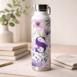 For Her Elegant Purple Floral Monogram Water Bottle<br><div class="desc">Stay hydrated in style with this Elegant Purple Floral Monogram Water Bottle, designed with a delicate purple floral pattern and personalized with your custom monogram. The soft botanical design creates a timeless, feminine look that feels both thoughtful and practical. Personalization makes this water bottle extra special. Simply add your initial...</div>