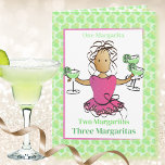For Her Funny Margarita Sarcastic Birthday   Card<br><div class="desc">Does that special someone love margaritas and celebrating her birthday?  Personalize this fun card for her!</div>