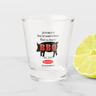 For Him Backyard Grilling BBQ Shot Glass