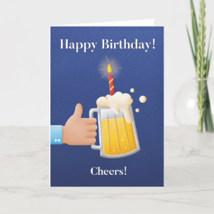 For Him Fun Beer Birthday Card