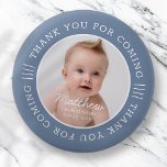 For Him Holy Baptism Thank You For Coming Photo 2 Inch Round Button<br><div class="desc">This simple and modern design is composed of serif typography and add a custom photo.</div>