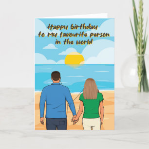 For Him or Her Sentimental Sunrise Birthday Card