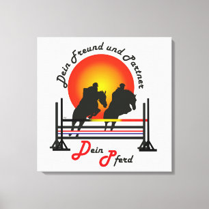 For horses and horse sports lovers canvas print