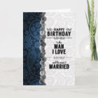 for Husband Blue Paisley Sentimental Birthday