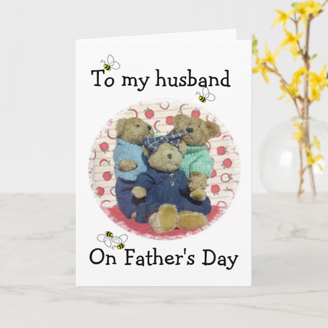 For Husband on Father's Day Card (Yellow Flower)