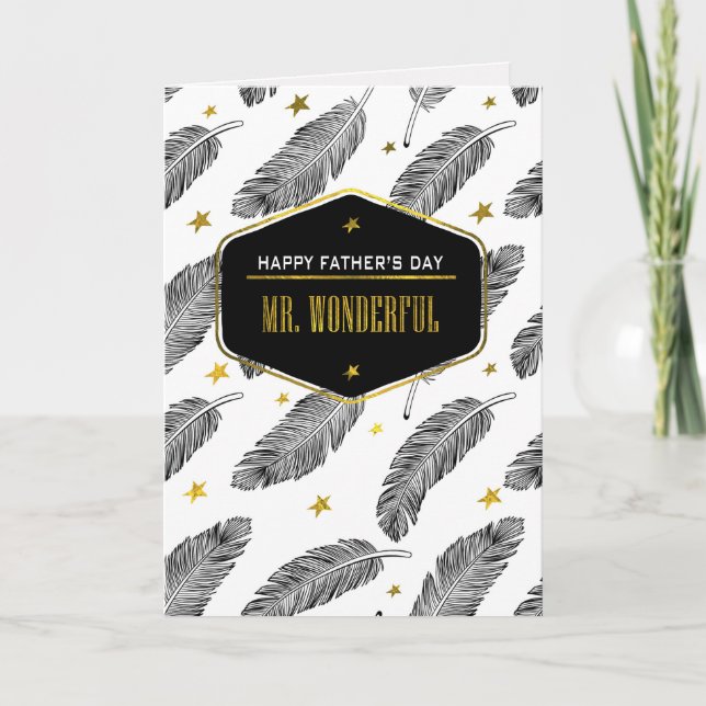 For Husband on Father's Day Customizable Cards (Front)