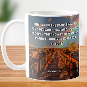 For I Know The Plans Jeremiah 29:11 Bible Verse Coffee Mug