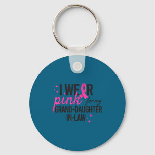 For In Pink Grand Daughter Law Breast Keychain