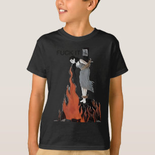 For It Funny - Witch Is Burning In Flames Girl Smo T-Shirt