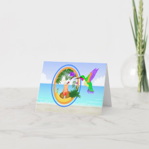 For J - #2 Beach Paradise Thank You / Blank Card