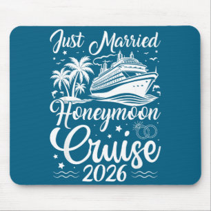 For Just Honeymoon Cruise Matching Couples Married Mouse Pad