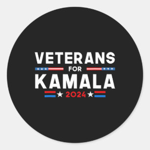For Kamala American Flag Kamala-harris Supporter Classic Round Sticker