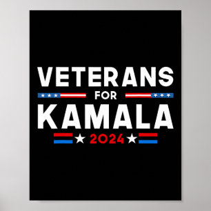For Kamala American Flag Kamala-harris Supporter Poster