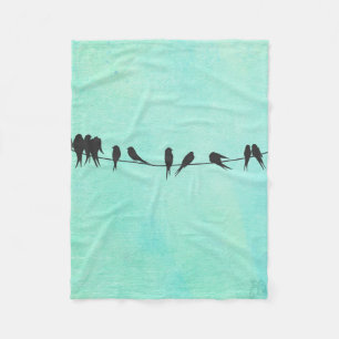 For Kids, Birds On A Wire charming Childs blanket